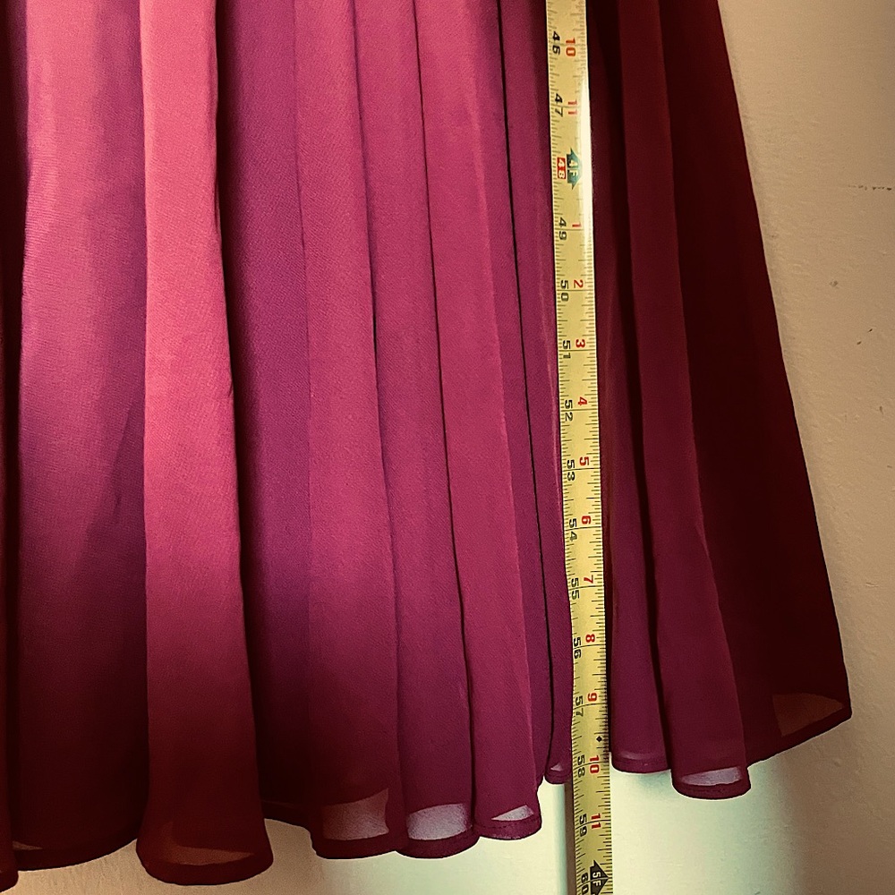 Off-Shoulder Burgundy Evening Gown - Picture 6 of 13